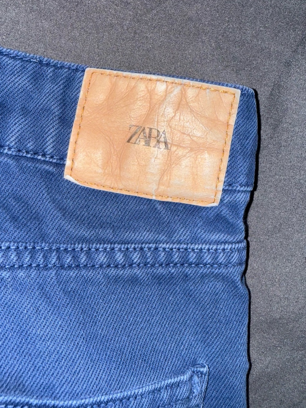 Zara Blue High-Rise Wide Leg Jeans size 4 GUC - Picture 4 of 7